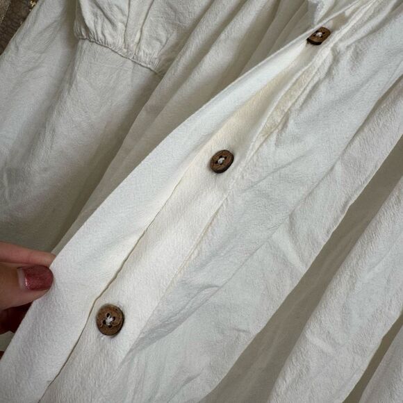 Free People Ivory All The Things Tube Top Midi Skirt Set Medium - Picture 6 of 11